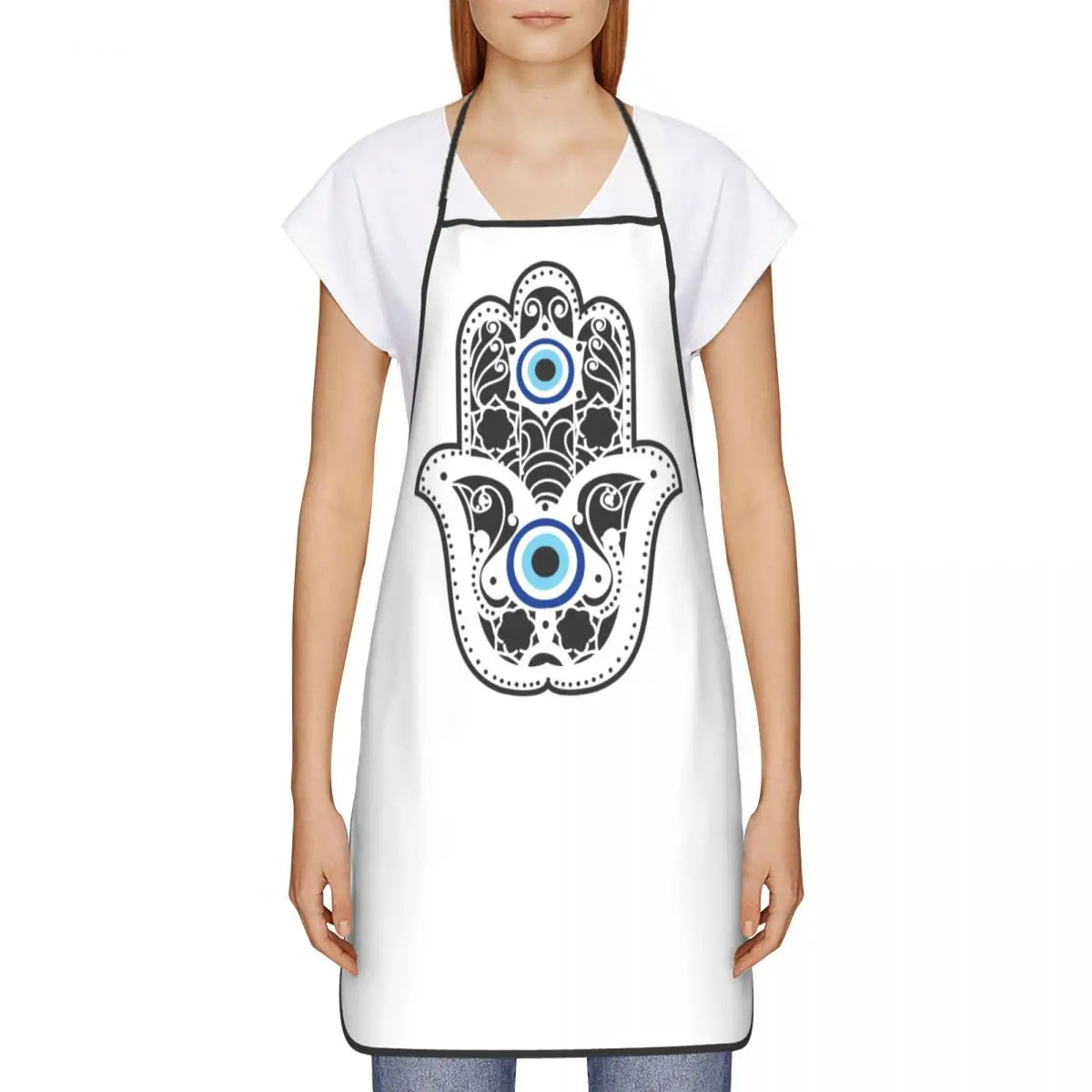 Evil Eye Hamsa Hand Apron