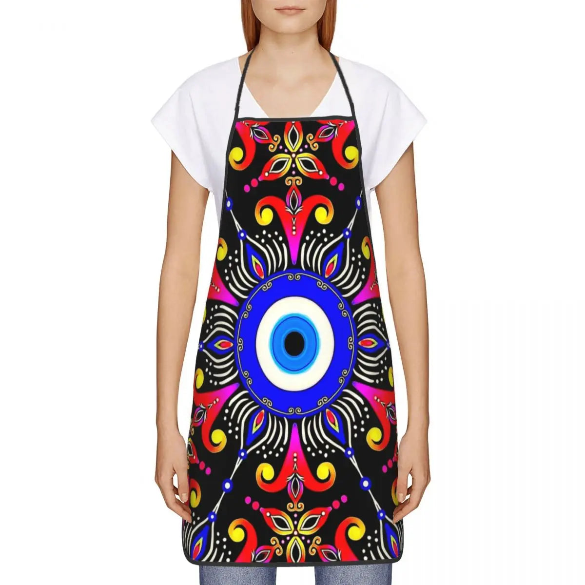 Colorful Evil Eye Apron