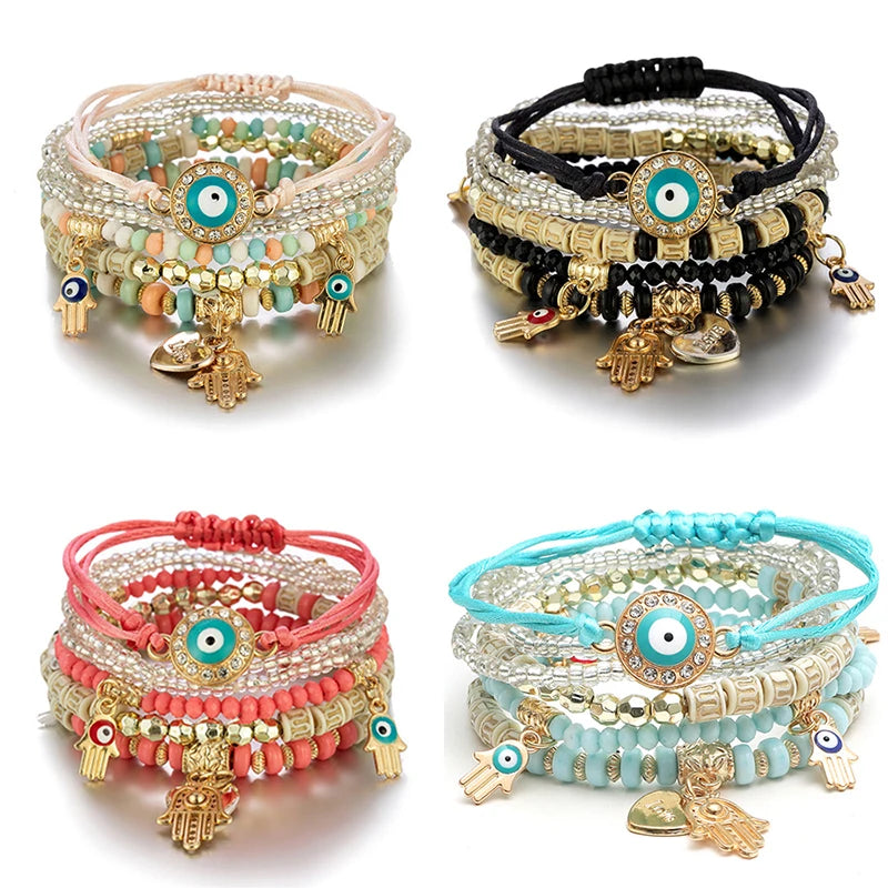 Evil Eye Bohemian Bangle