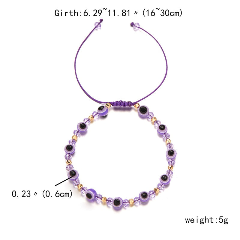 Classic Greek Eye Talisman Beaded Bracelet