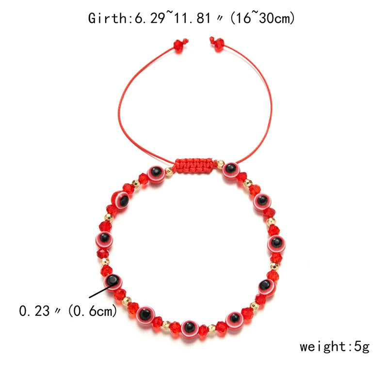 Classic Greek Eye Talisman Beaded Bracelet