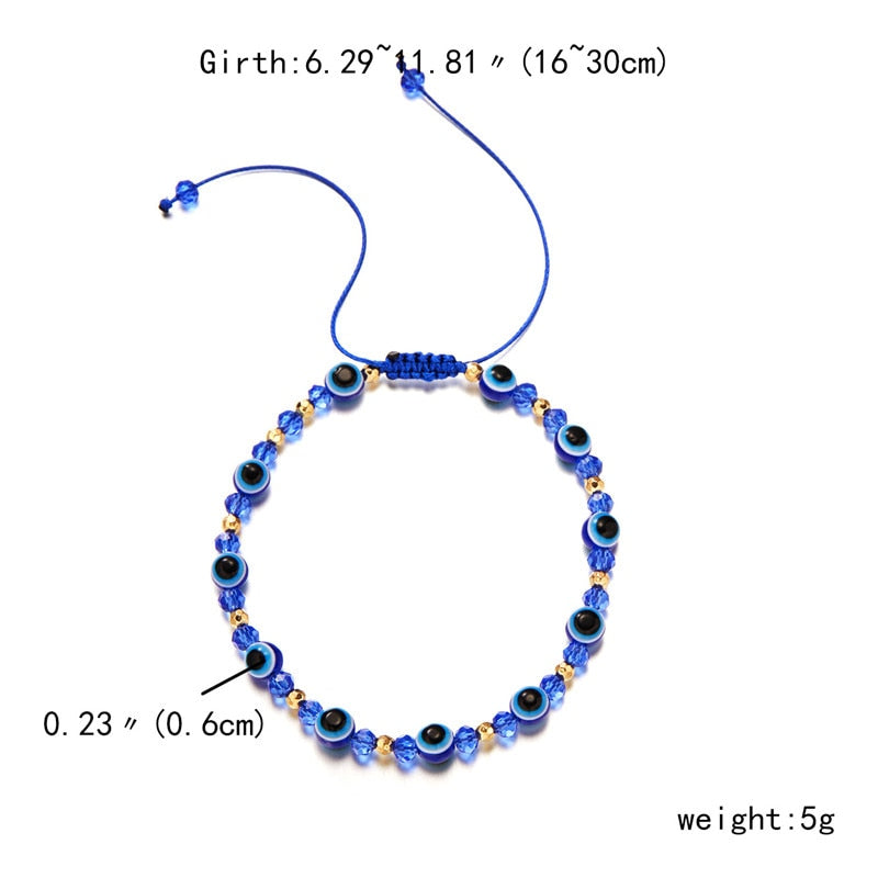 Classic Greek Eye Talisman Beaded Bracelet