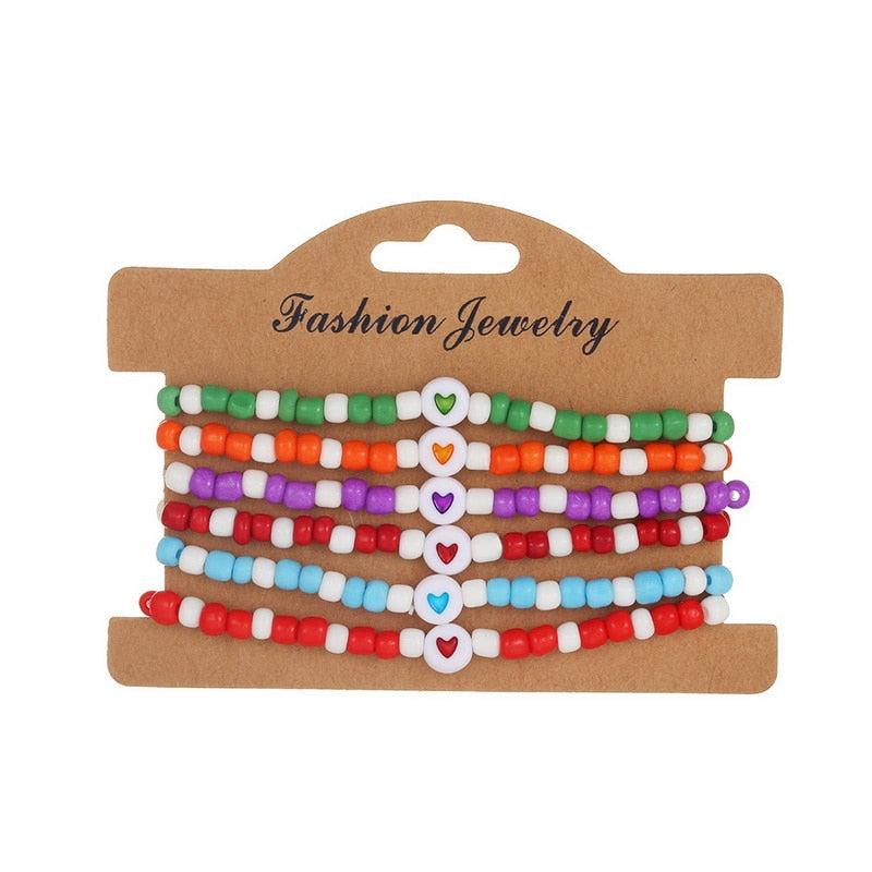 6Pcs/Set Evil Eye Friendship Bracelet