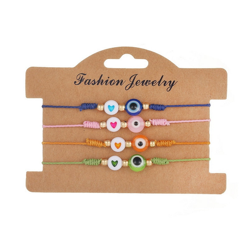 6Pcs/Set Evil Eye Friendship Bracelet