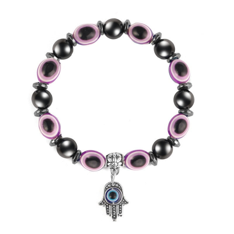 Classic Hamsa Hand-Beaded Bracelet