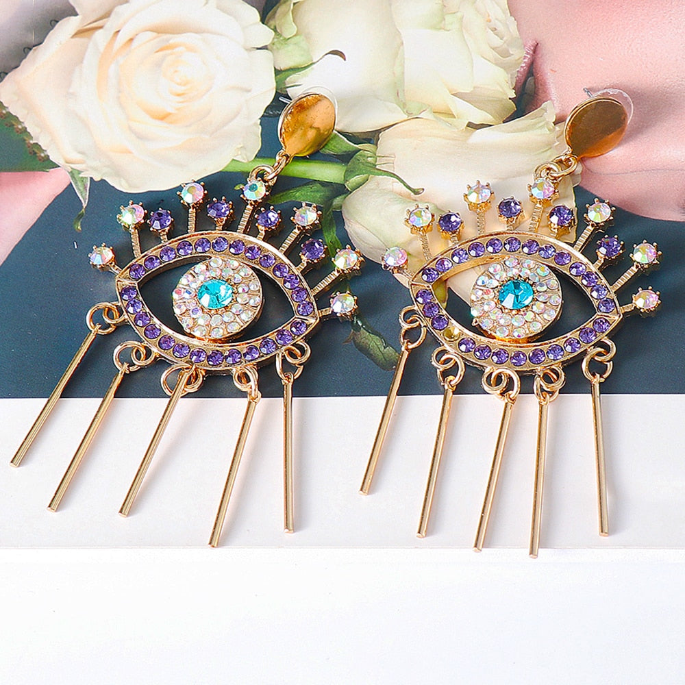 Cute Shape Evil Eye Drop Earrings