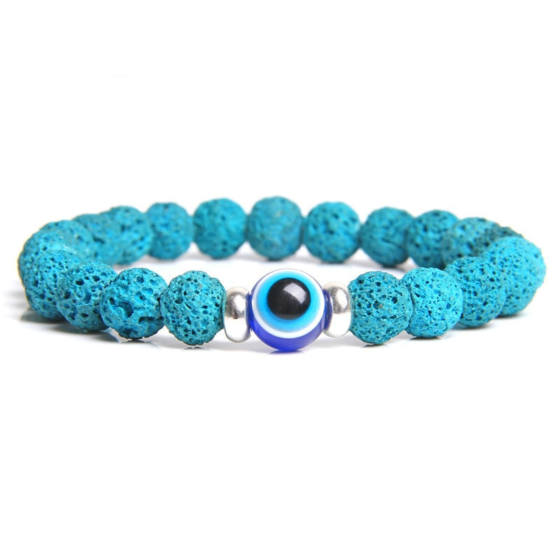 Evil Eye Blue Classic Stone Bracelet