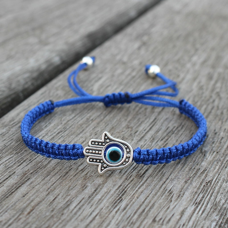 Evil Eye Lucky Hamsa Hand Amulet Bracelet