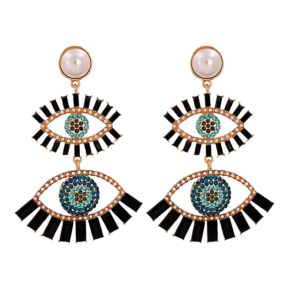 Cute Shape Evil Eye Drop Earrings