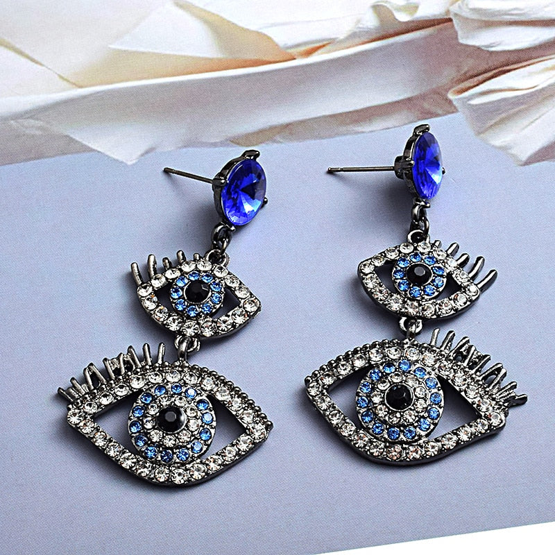 Metal Evil Eye Shaped Earring jewelry