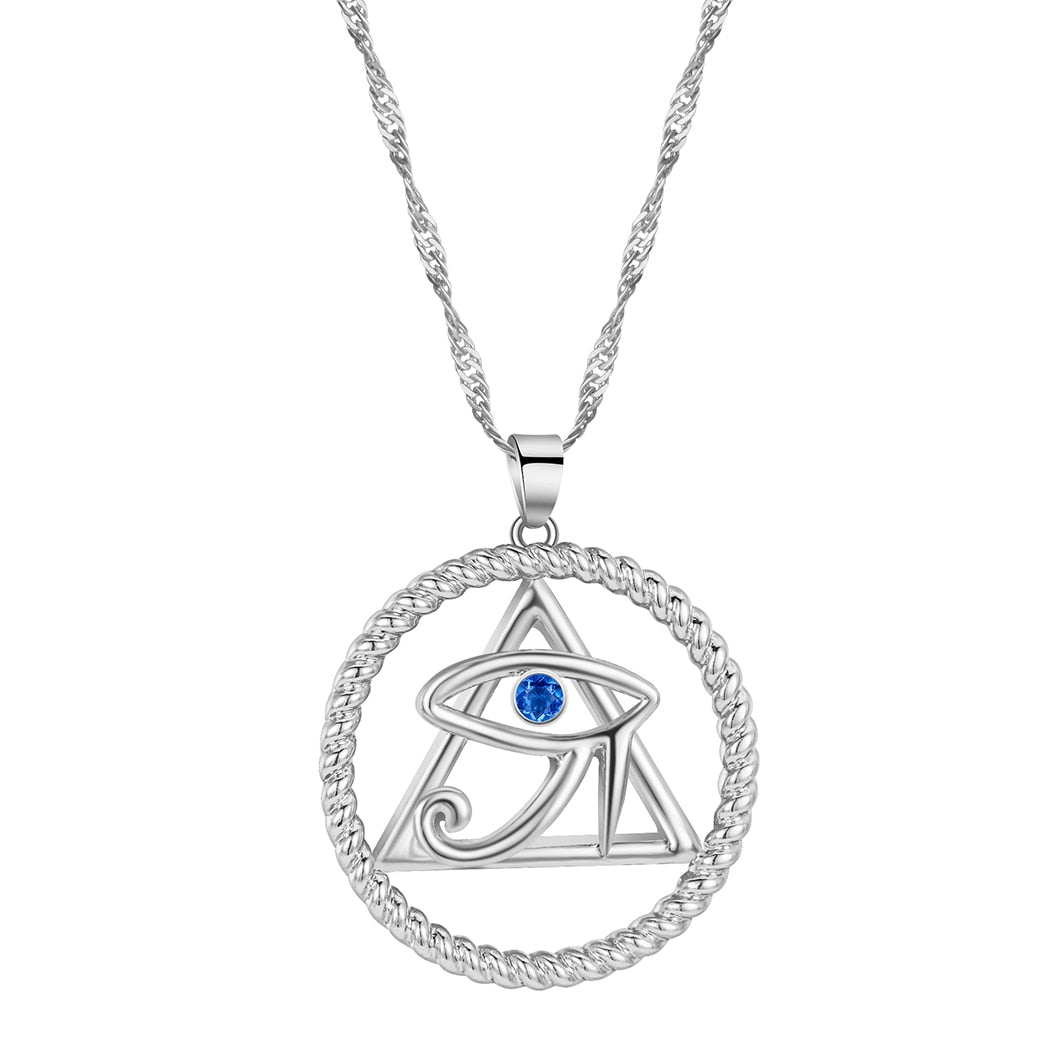 viking evil eye pendant necklace