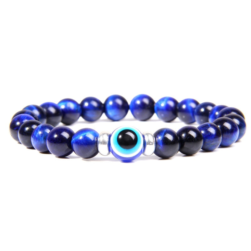 Evil Eye Blue Classic Stone Bracelet