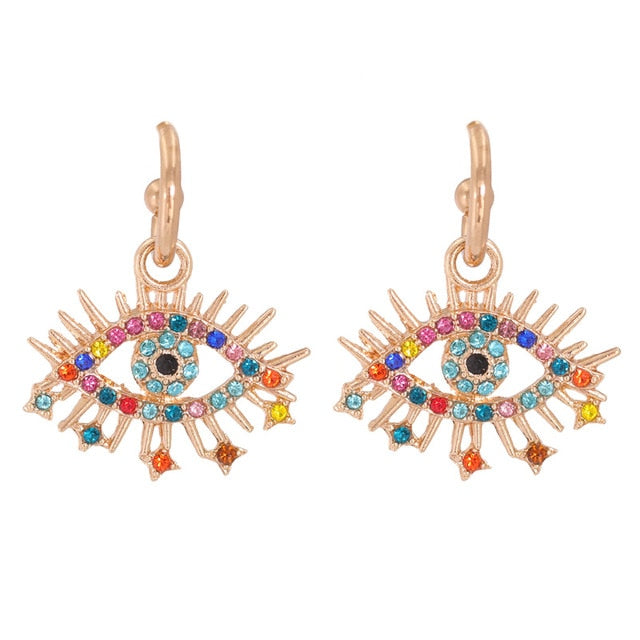Cute Shape Evil Eye Drop Earrings