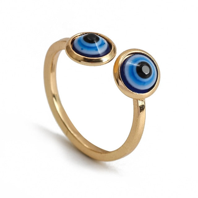 Evil Eye Adjustable Ring