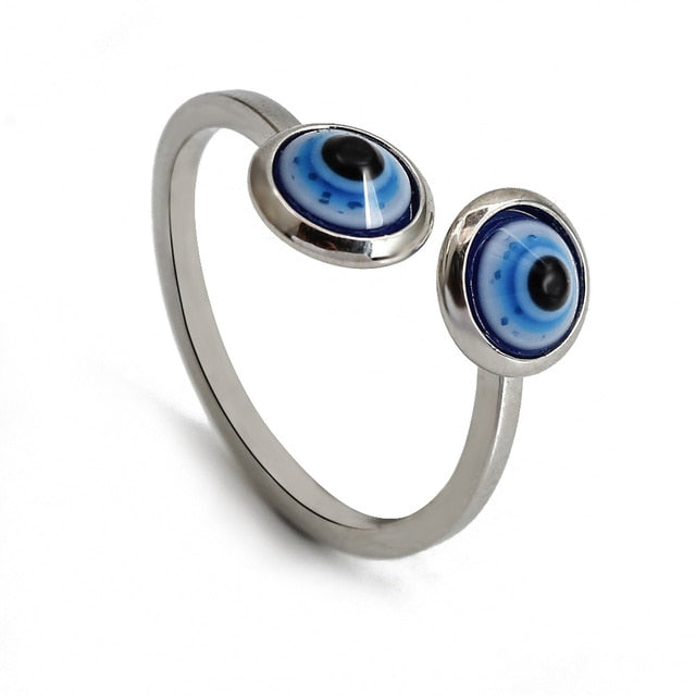 Evil Eye Adjustable Ring