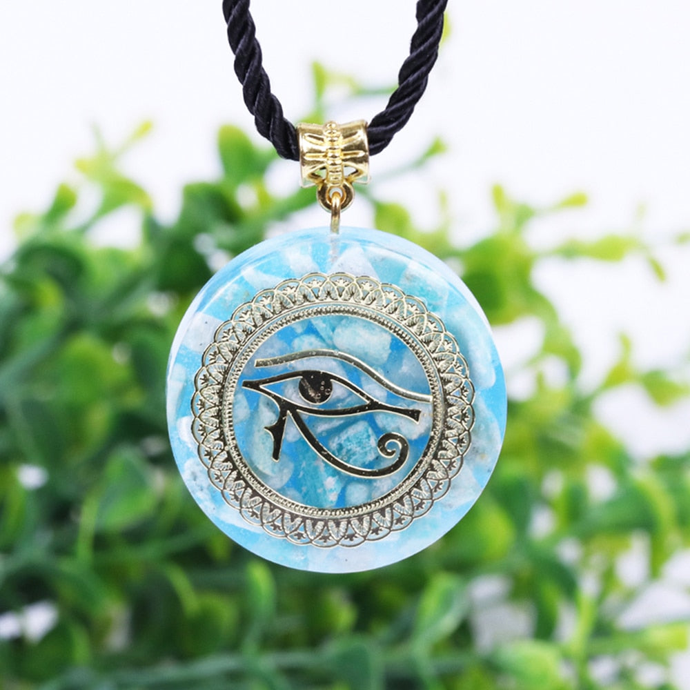 Evil Eye Orgonite Energy Amulet Neckless