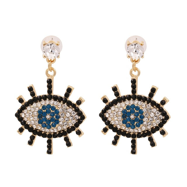 Cute Shape Evil Eye Drop Earrings
