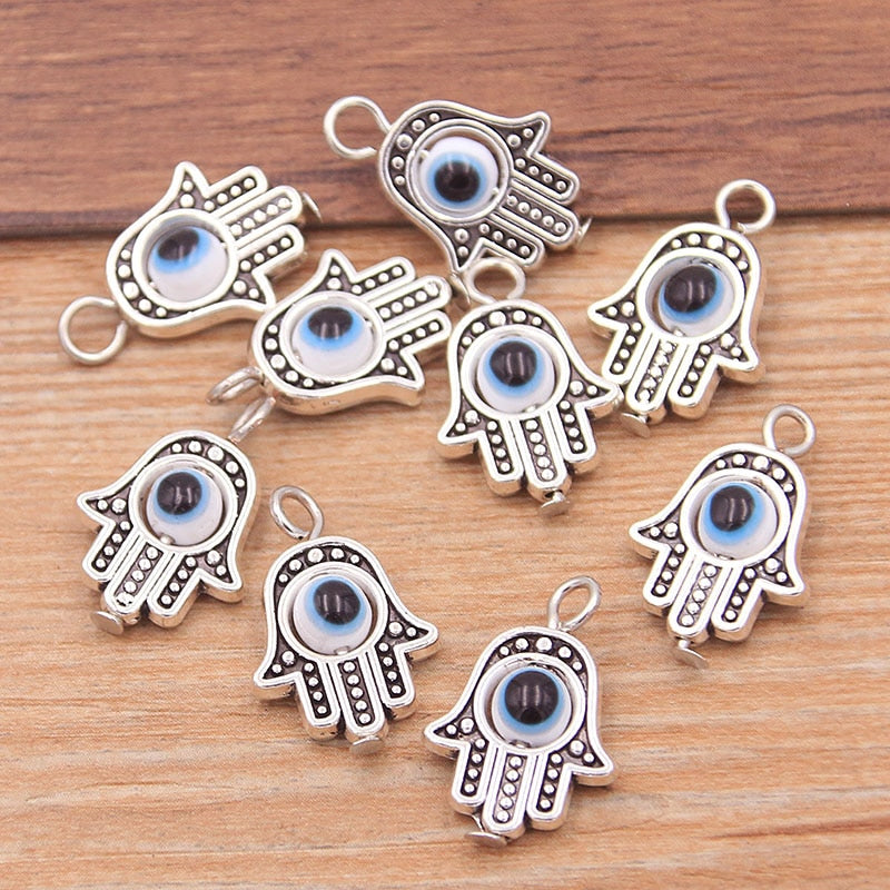 Evil Eye Hamsa Hand Charm Pendants