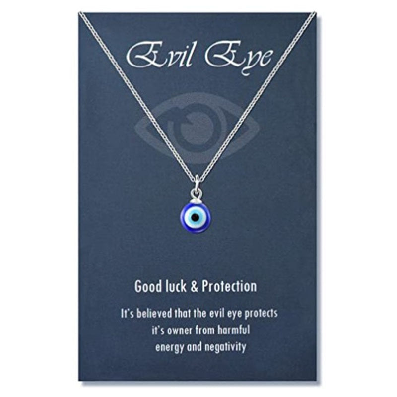 Glass Evil Eye Choker Necklace