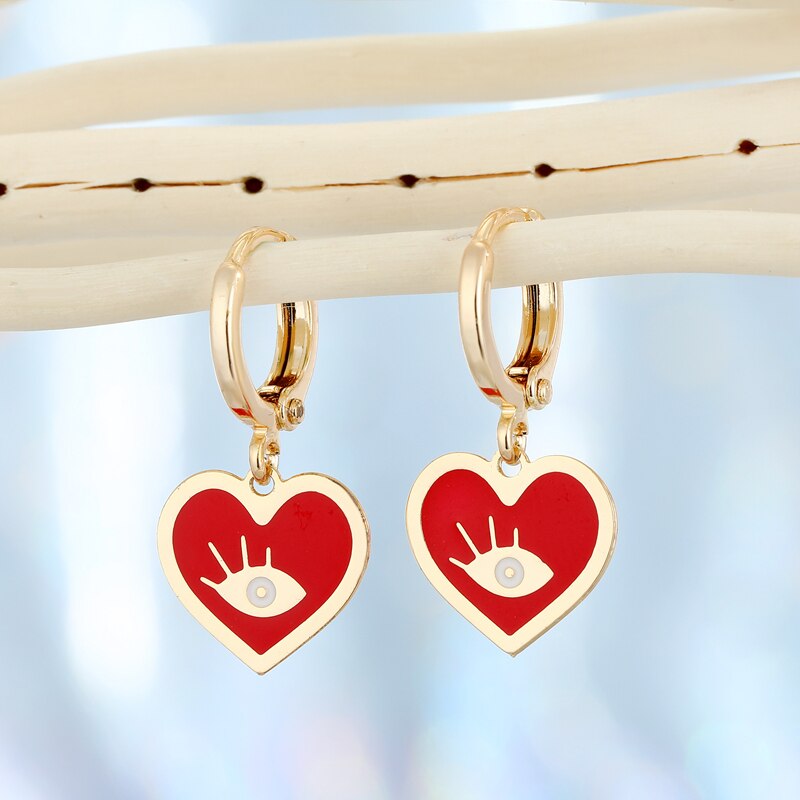 Evil Eye Unique Designs Classic Hoop Earrings