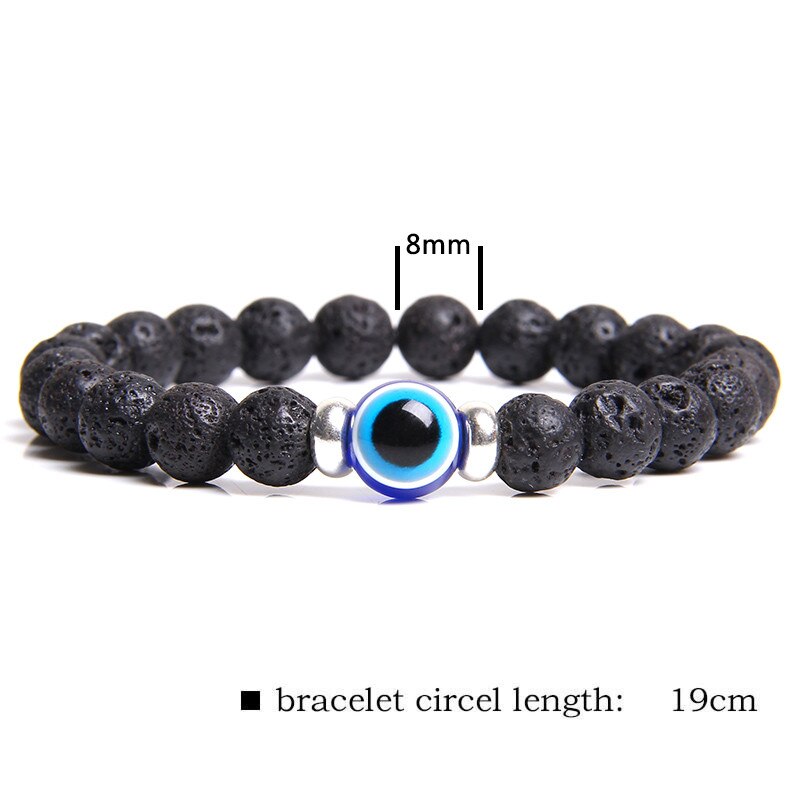 Evil Eye Blue Classic Stone Bracelet
