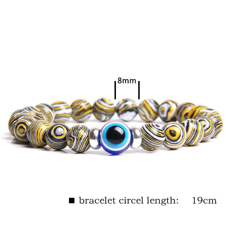Evil Eye Blue Classic Stone Bracelet