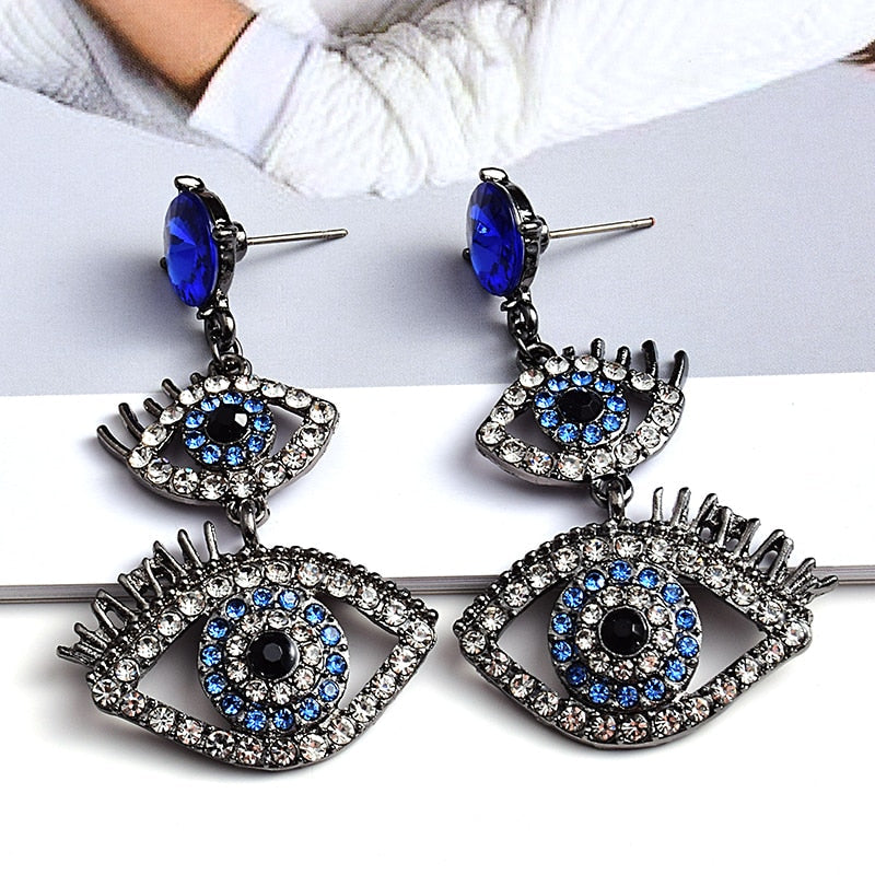 Metal Evil Eye Shaped Earring jewelry