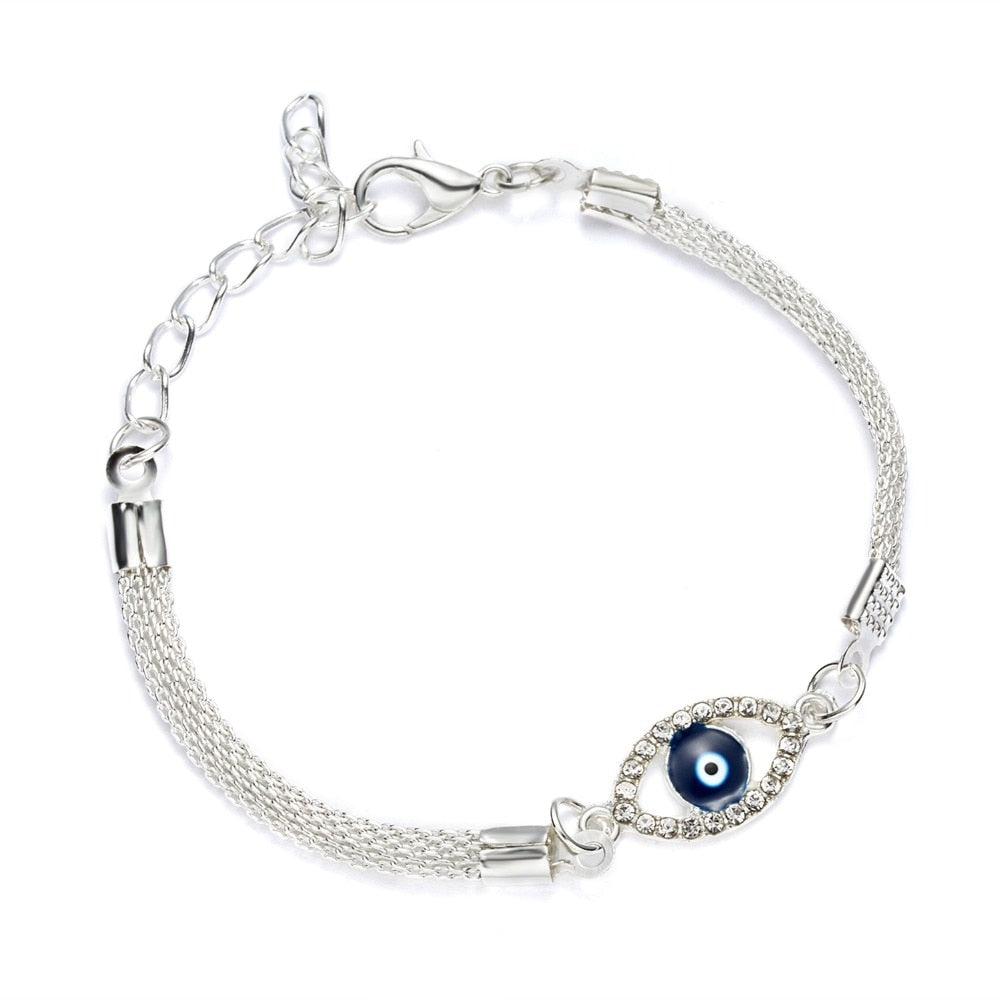 Blue Stone Evil Eye Bracelet