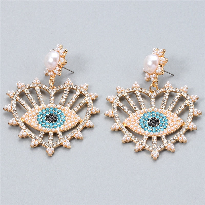 Cute Shape Evil Eye Drop Earrings