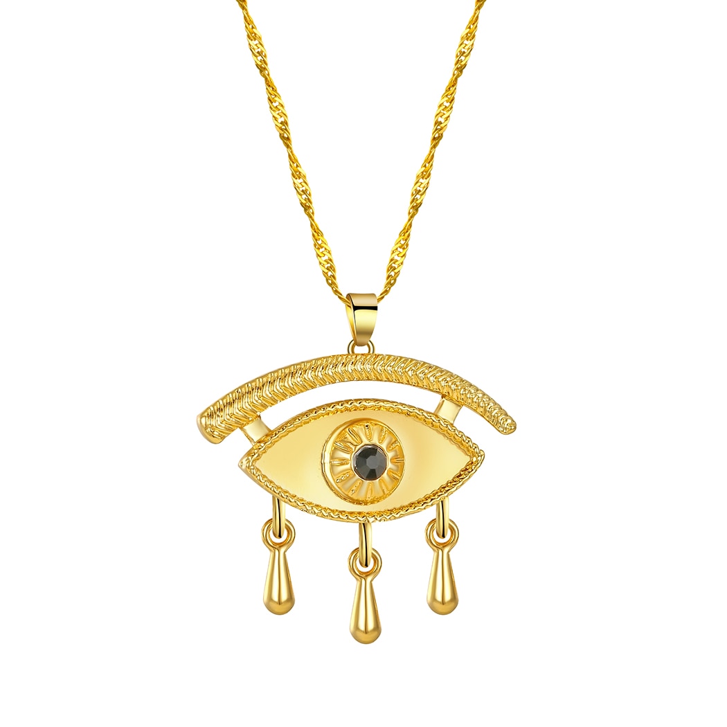 viking evil eye pendant necklace