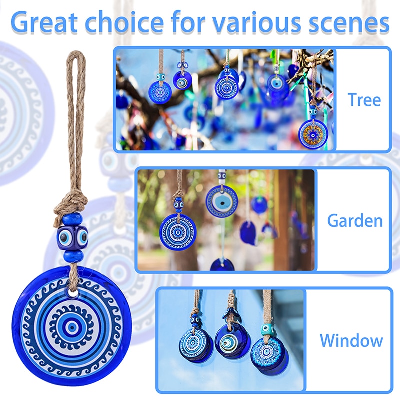 Blue Evil Eye Pendant Hanging