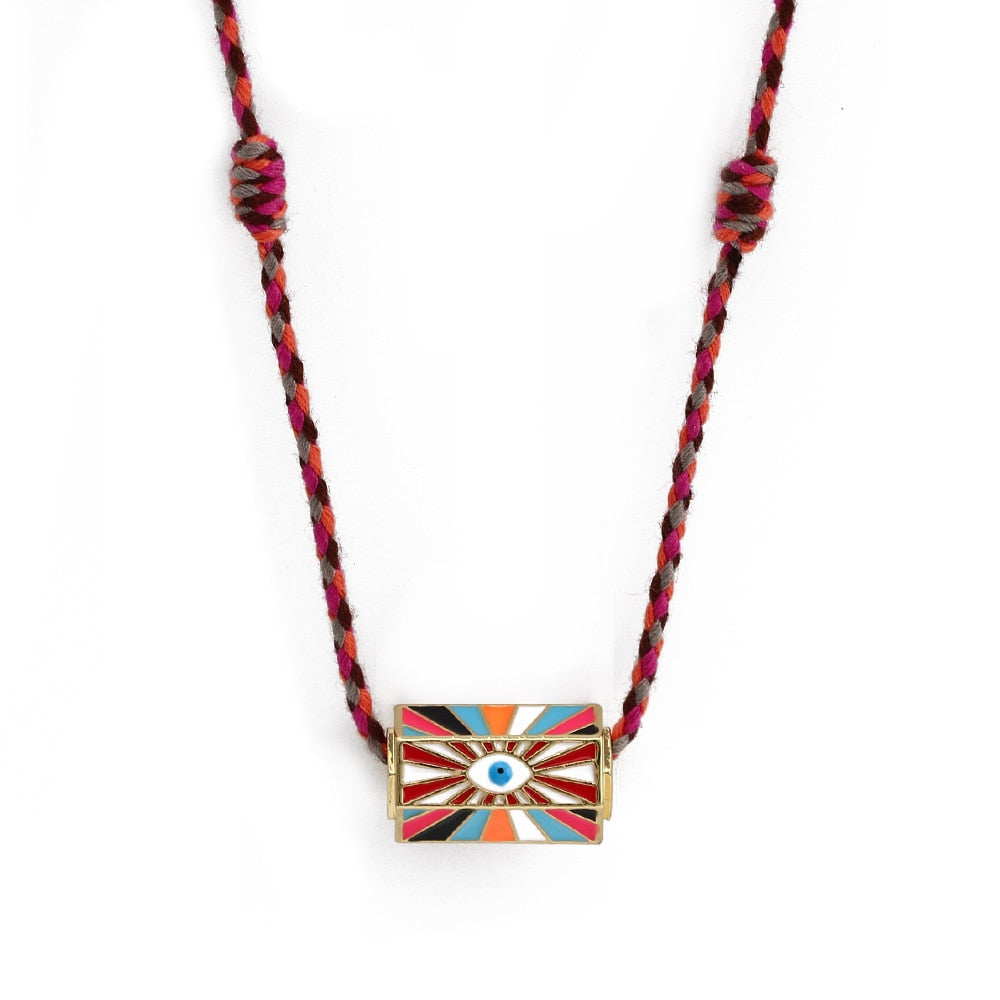 Colorful Lucky Evil Eye Pendant Neckless