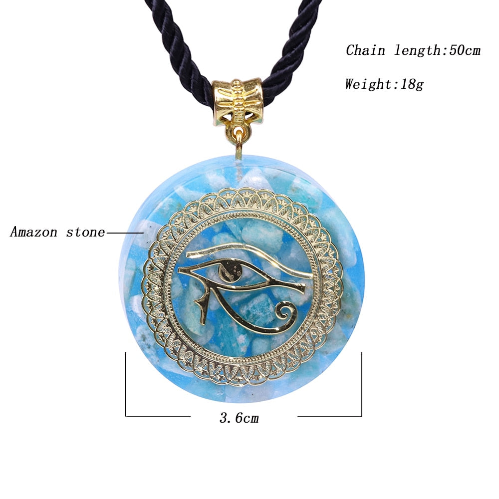 Evil Eye Orgonite Energy Amulet Neckless