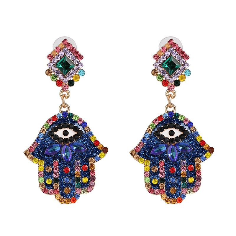 Cute Shape Evil Eye Drop Earrings