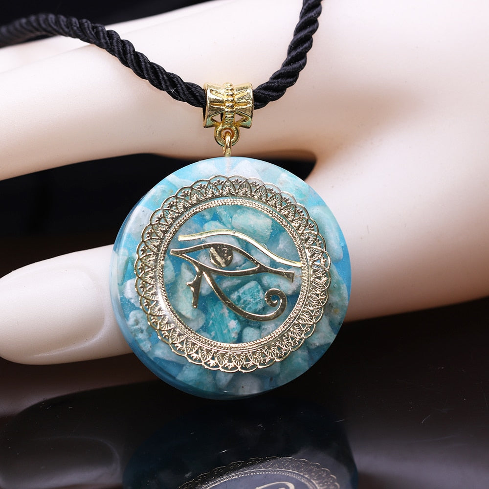 Evil Eye Orgonite Energy Amulet Neckless