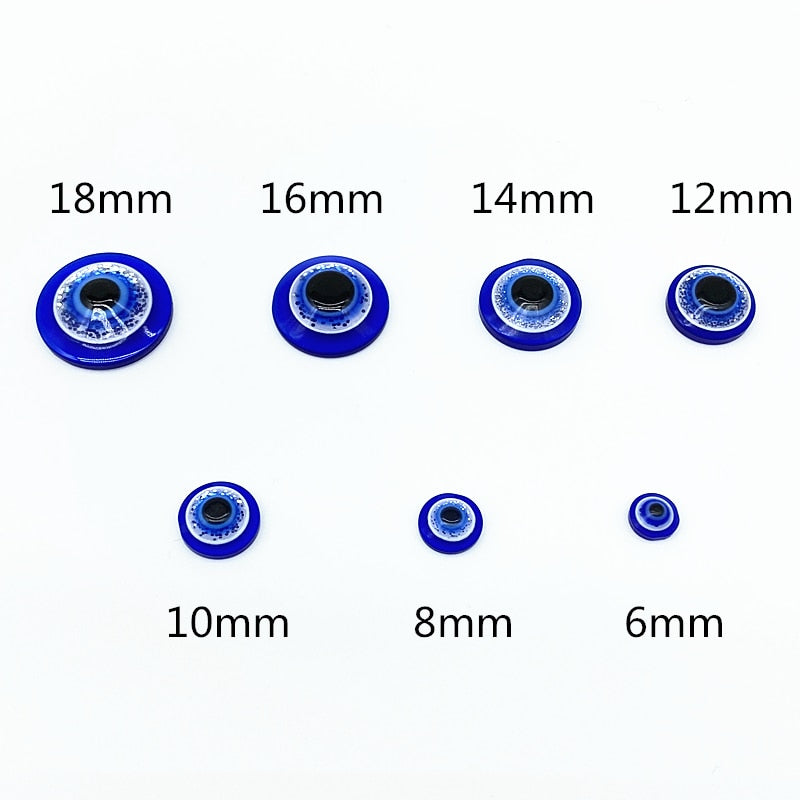 Round Shape Evil Eye Spacer Beads