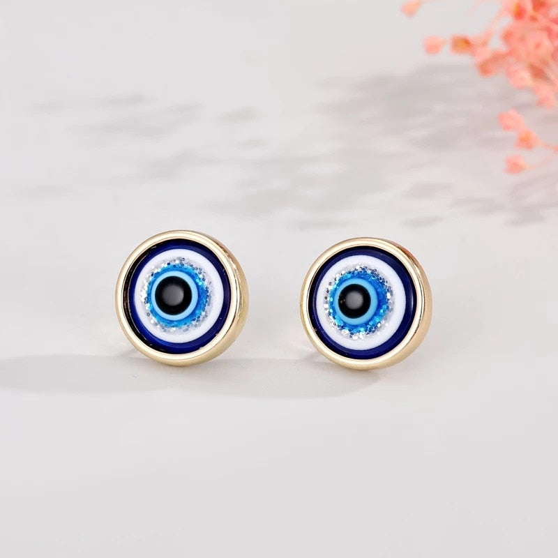 Evil Eye Unique Designs Classic Hoop Earrings