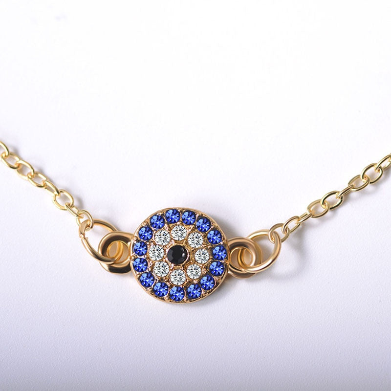 Evil Eye Thin Chain Anklet