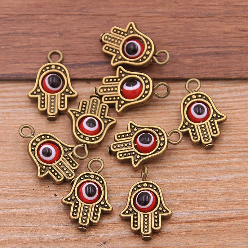 Evil Eye Hamsa Hand Charm Pendants