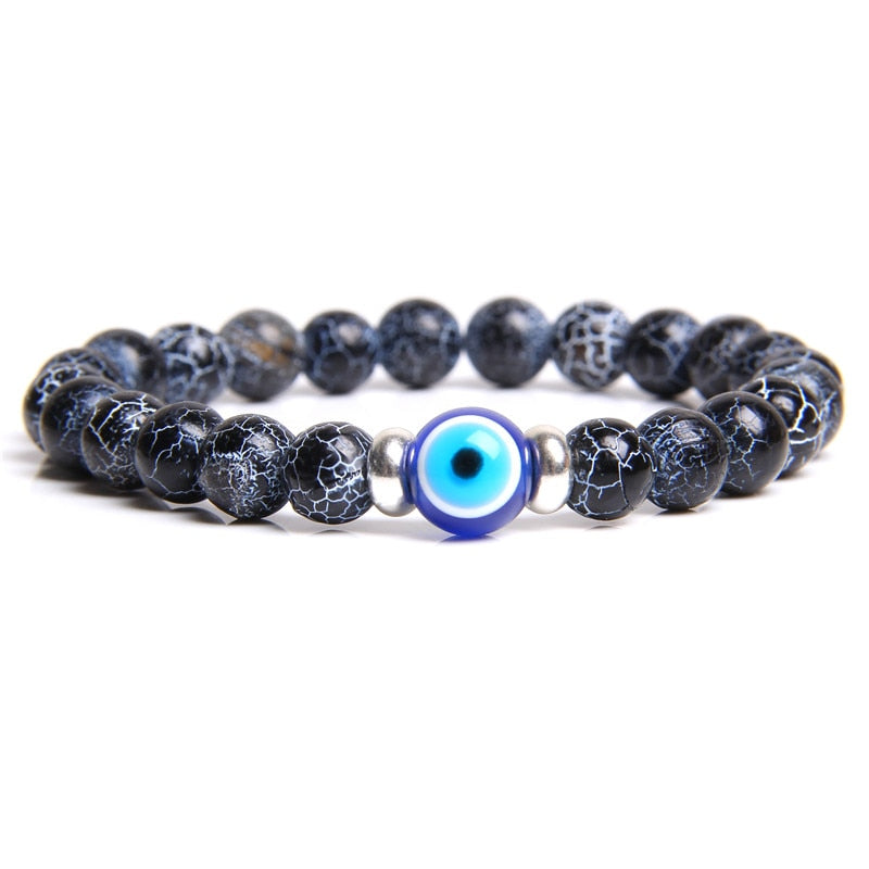 Evil Eye Blue Classic Stone Bracelet