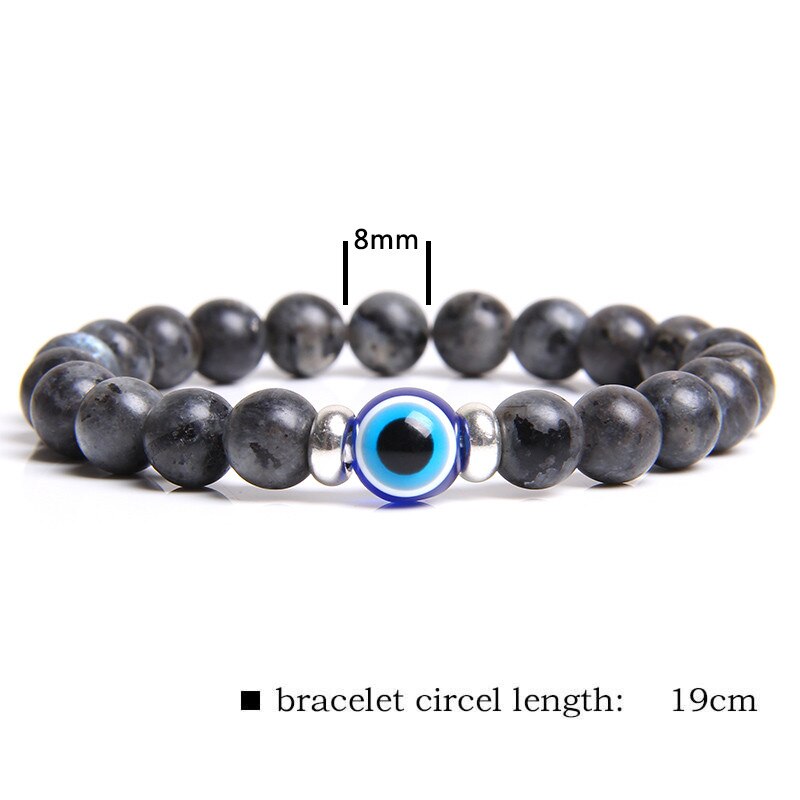Evil Eye Blue Classic Stone Bracelet
