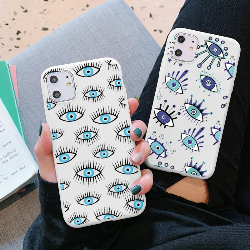 pretty evil eye phone case