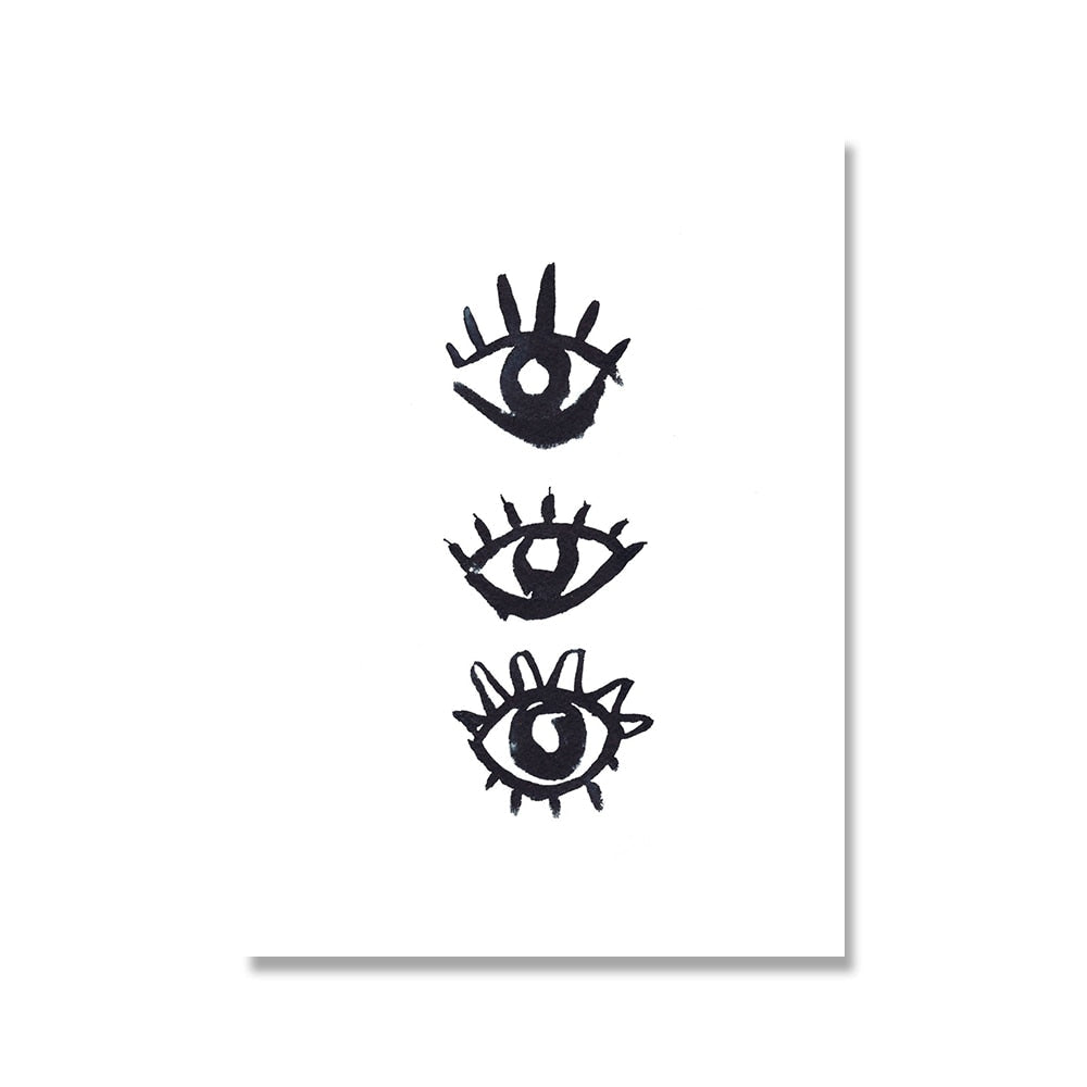 Abstract Evil Eye Wall Picture