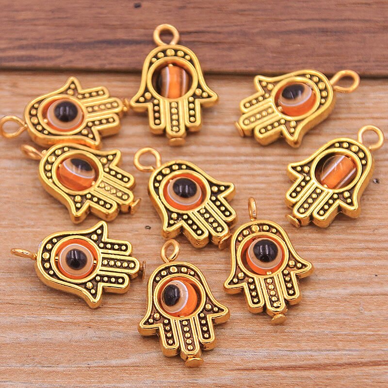 Evil Eye Hamsa Hand Charm Pendants