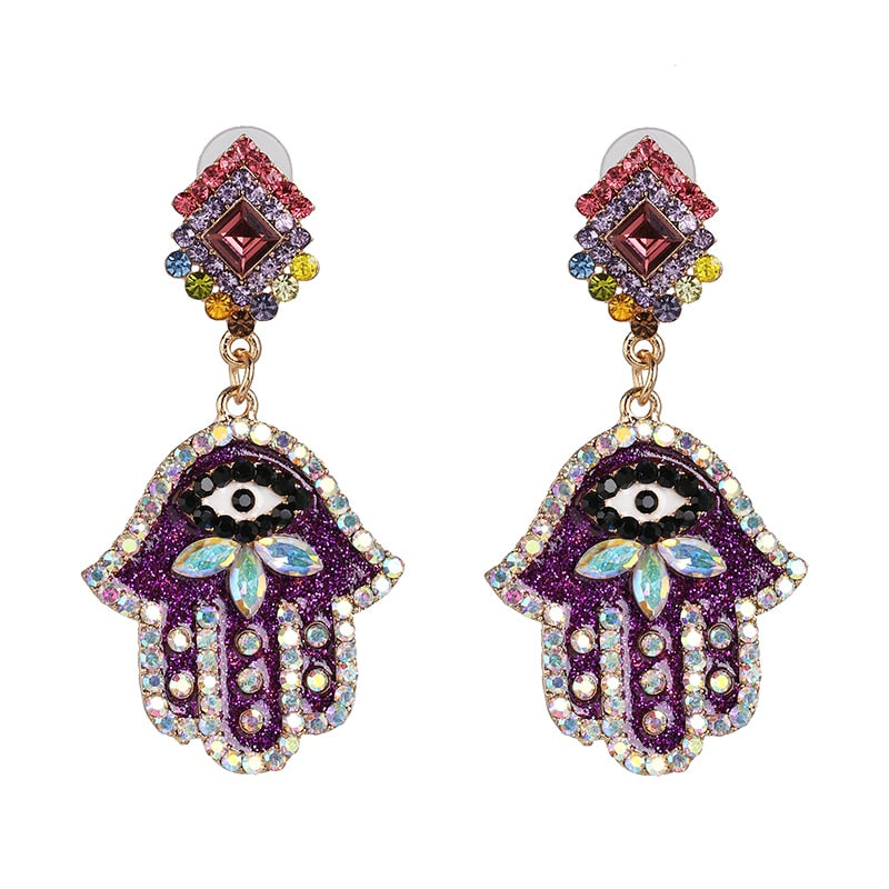 Cute Shape Evil Eye Drop Earrings