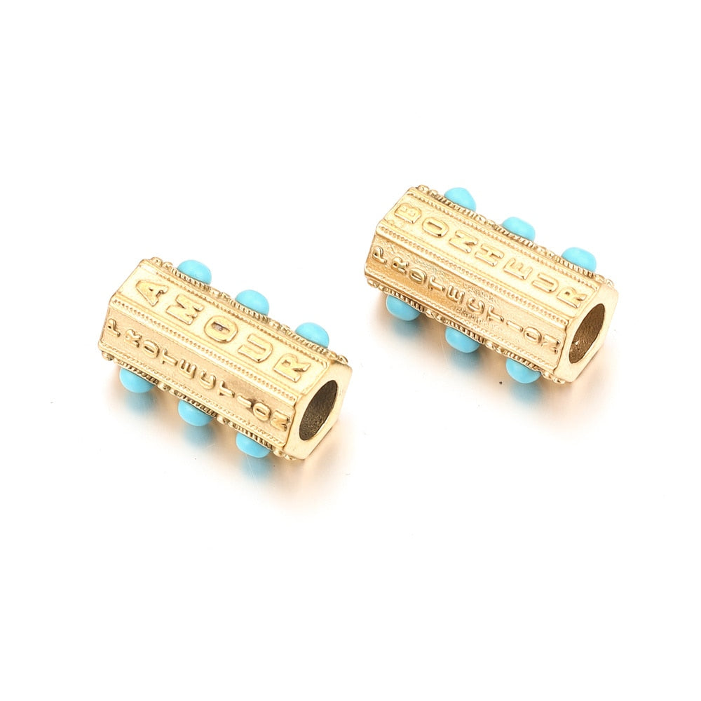 Natural Stone Evil Eye Beads