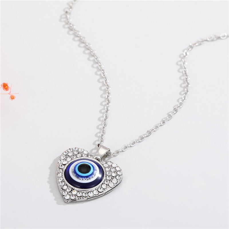 Multicolor Beads Evil Eye Choker Necklace