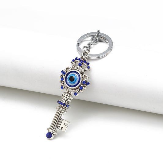Evil Eye Key Shape Keychain