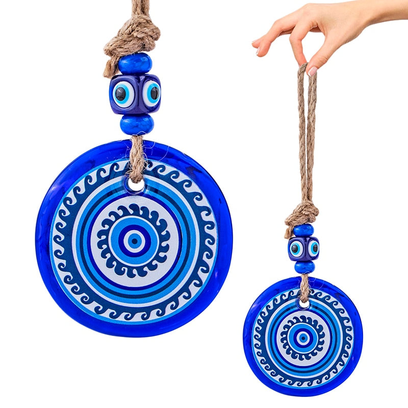 Blue Evil Eye Pendant Hanging