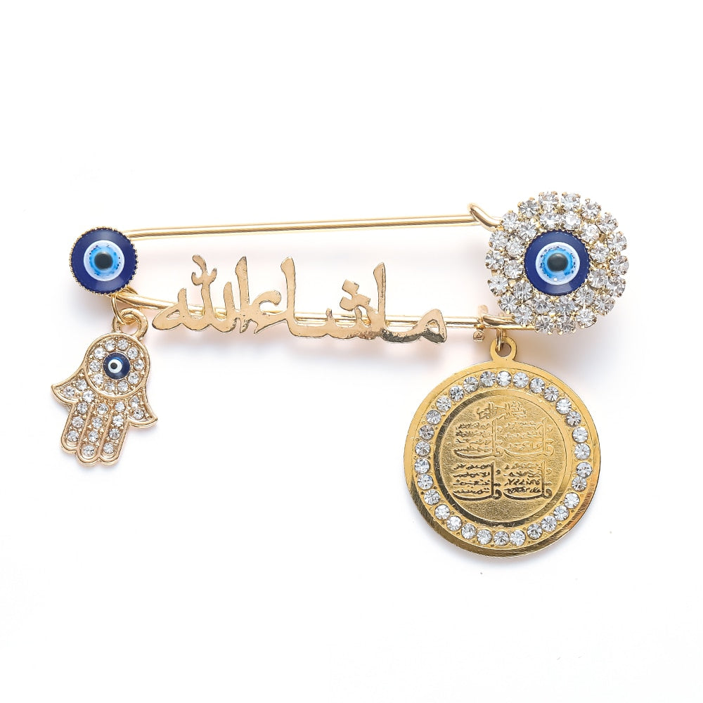 Evil Eye Arabic Muslim Religious brooch pins
